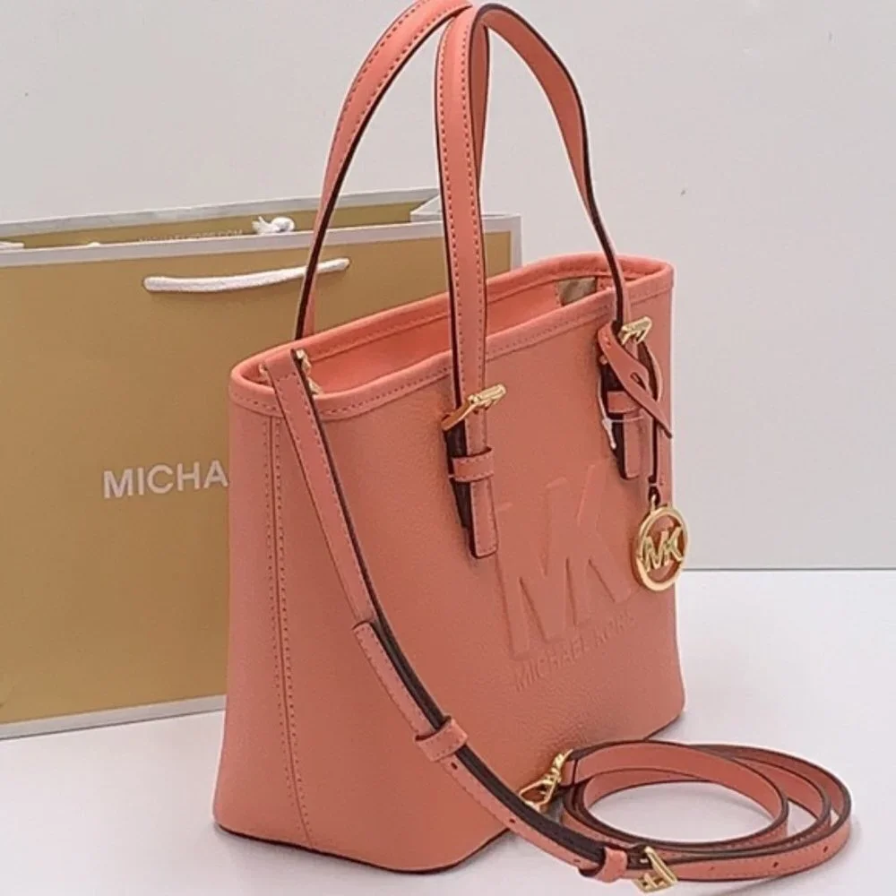 Michael Kors Xs Cryl Conv Tz Tote Sherbert Leather